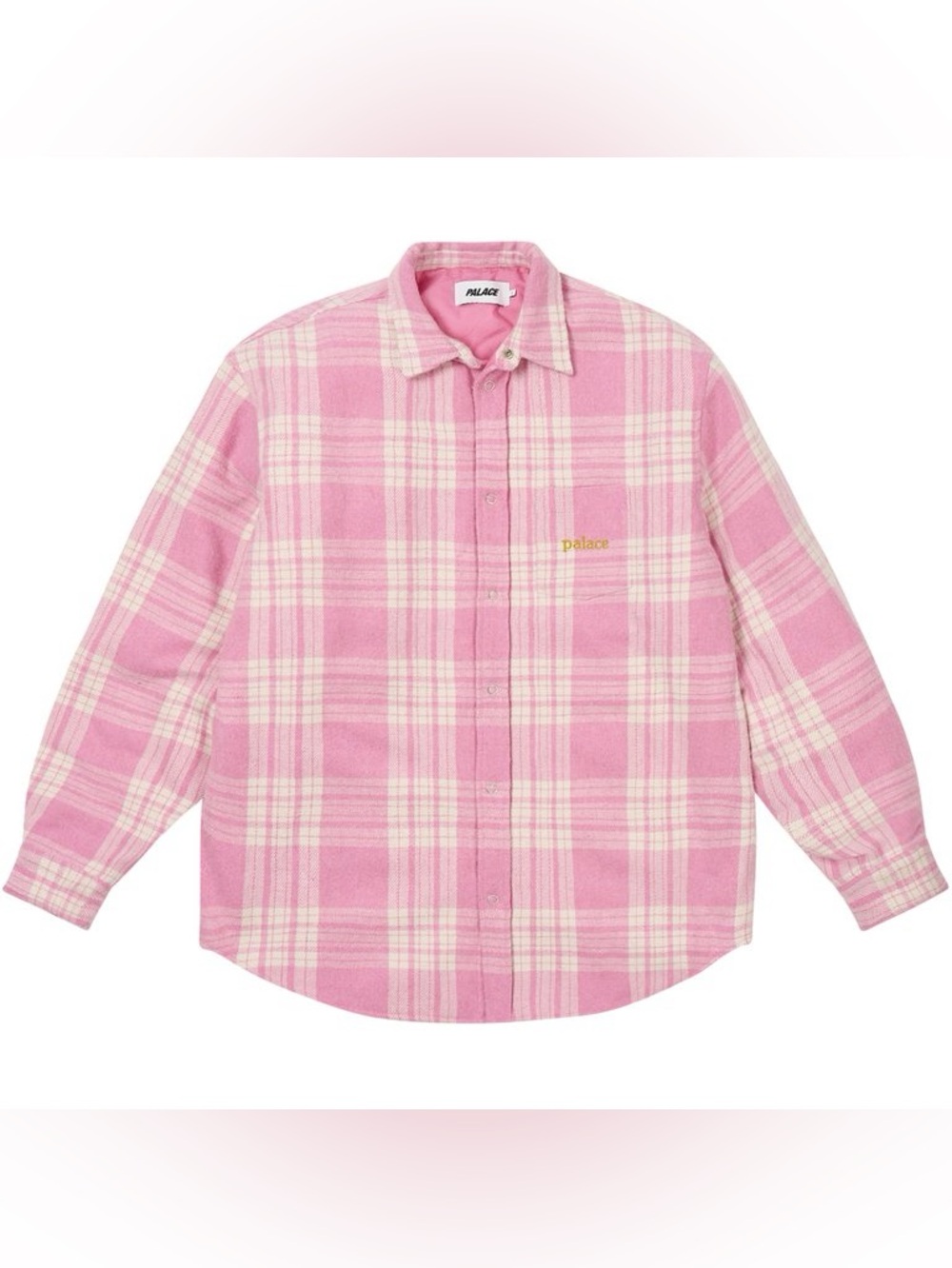 Palace Check Insulated Shirt 'Pink' Plaid Logo Shirt Jacket Men’s Size Large
